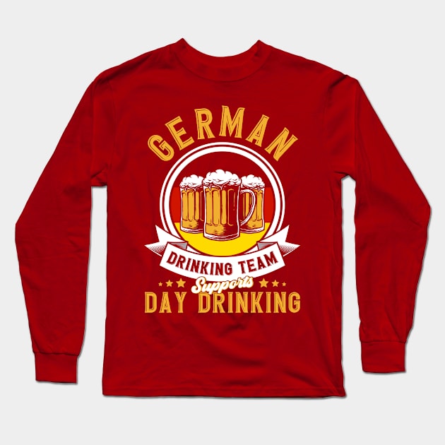 Germany Drinking Team German Long Sleeve T-Shirt by Toeffishirts